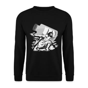 Médecine -Propofol Jesus Anesthesiology - Sweat-shirt Unisexe - noir - Devant - Alina (178cm) & Michal (187cm)