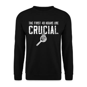 Criminology - Forensic Scientist - Unisex Sweatshirt - black - Front - Alina (178cm) & Michal (187cm)
