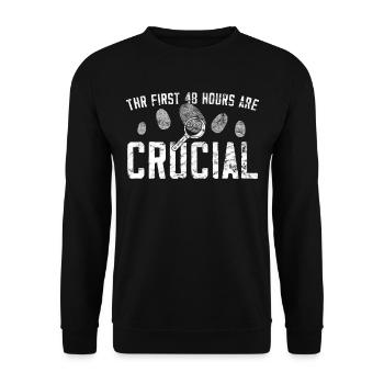 Criminology - Forensic Scientist - Unisex Sweatshirt - black - Front - Alina (178cm) & Michal (187cm)