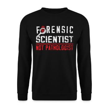 Criminologist - Forensic Science - Unisex Sweatshirt - black - Front - Alina (178cm) & Michal (187cm)
