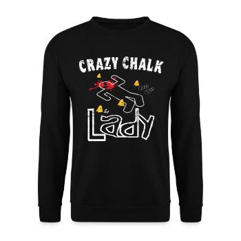 Chalk lady - Criminologue médico-légale - Sweat-shirt Unisexe - noir - Devant - Alina (178cm) & Michal (187cm)
