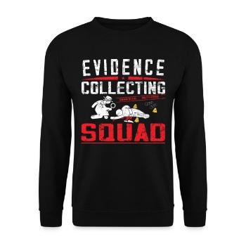 Forensiker Forensischer Wissenschaftler - Unisex Pullover - Schwarz - Vorne - Alina (178cm) & Michal (187cm)