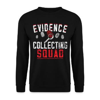 Forensiker Forensischer Wissenschaftler - Unisex Pullover - Schwarz - Vorne - Alina (178cm) & Michal (187cm)