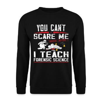 Forensic scientist Forensic scientist - Unisex Sweatshirt - black - Front - Alina (178cm) & Michal (187cm)