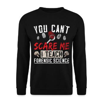 Forensiker Forensischer Wissenschaftler - Unisex Pullover - Schwarz - Vorne - Alina (178cm) & Michal (187cm)