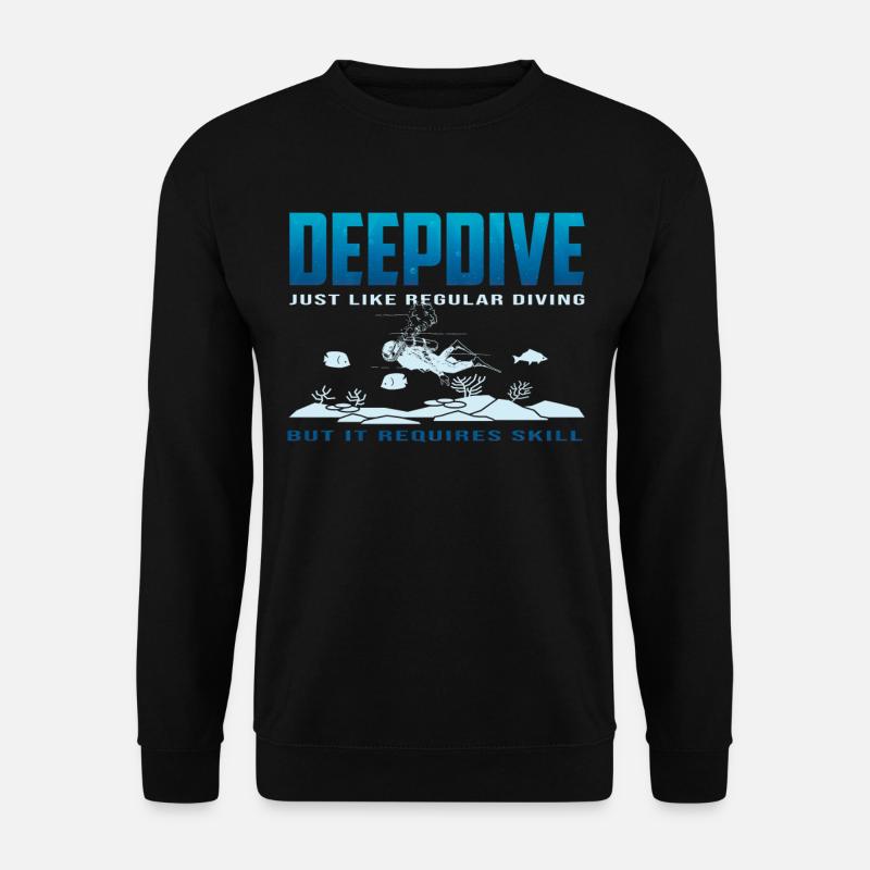 Deep Diving Freedive DeepDive - Unisex Sweatshirt - black