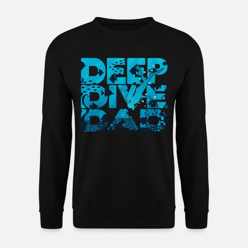 Freedive Deep Dive DeepDive papa - Sweat-shirt Unisexe - noir