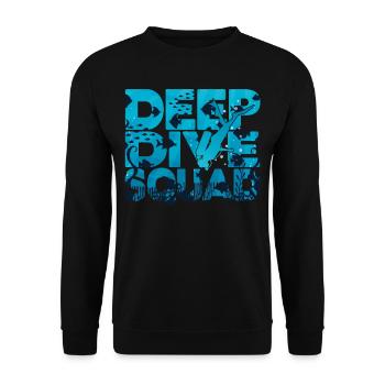 Plongée profonde Freedive DeepDive - Sweat-shirt Unisexe - noir - Devant - Alina (178cm) & Michal (187cm)