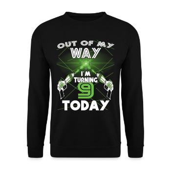 Laser Tag Birthday Party - Laser Tag Birthday - Sweat-shirt Unisexe - noir - Devant - Alina (178cm) & Michal (187cm)