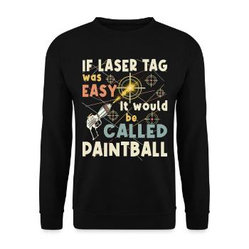 Cool laser tag player - Unisex Sweatshirt - black - Front - Alina (178cm) & Michal (187cm)