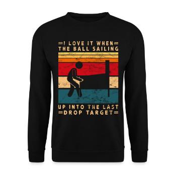 Pub Sports Pinball Machine - Retro Pinball Game - Unisex Sweatshirt - black - Front - Alina (178cm) & Michal (187cm)