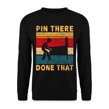 Pub Sports Pinball Machine - Retro Pinball Game - Unisex Sweatshirt - black - Front - Alina (178cm) & Michal (187cm)