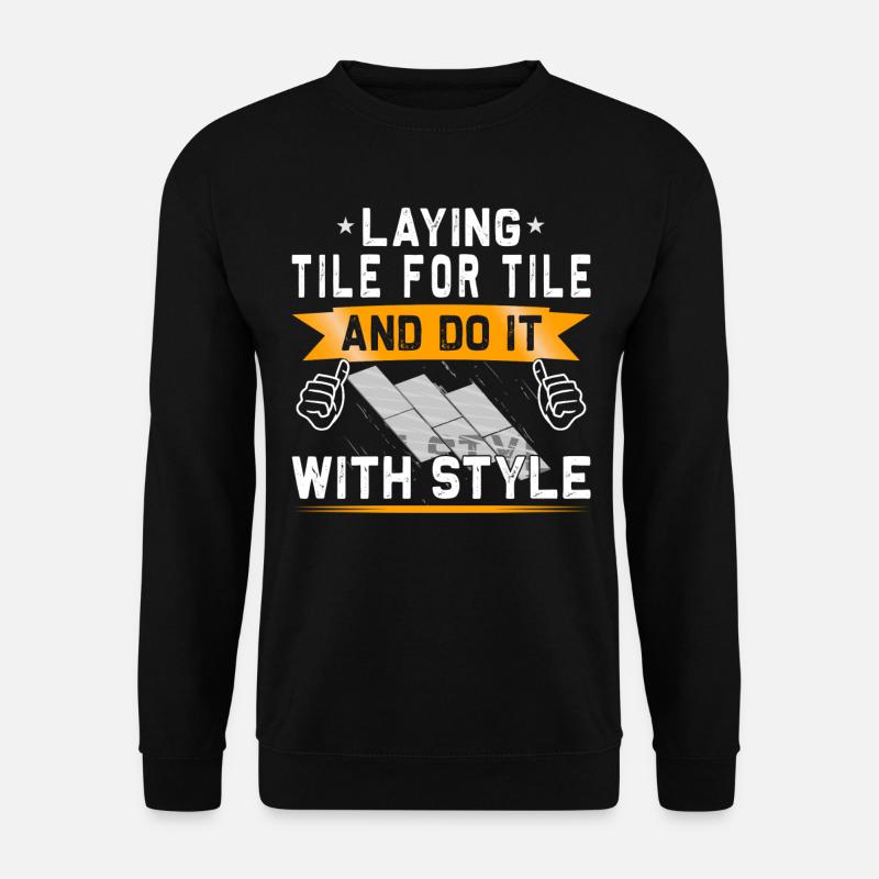 Bodenbelagsbau Teppichverleger - Unisex Pullover - Schwarz