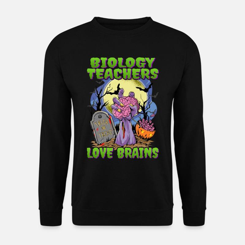 Biologielehrer Lieben Halloween-Lehrer - Unisex Pullover - Schwarz