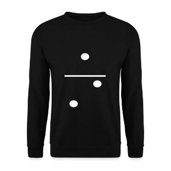 Domino Game Tile 1-2 - Drôle de costume de groupe - Sweat-shirt Unisexe - noir - Devant - Alina (178cm) & Michal (187cm)