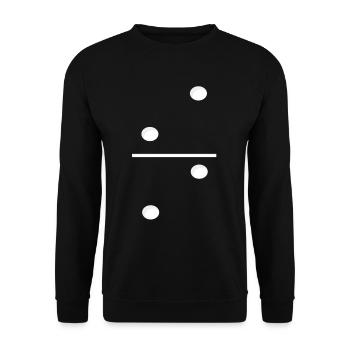 Domino Game Tile 2-2 - Drôle de costume de groupe - Sweat-shirt Unisexe - noir - Devant - Alina (178cm) & Michal (187cm)