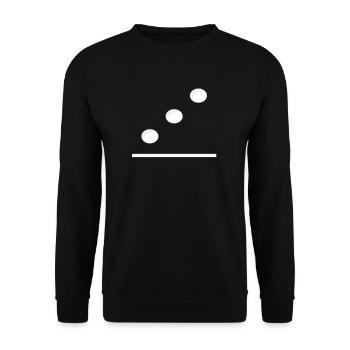 Domino Game Tile 3-0 - Drôle de costume de groupe - Sweat-shirt Unisexe - noir - Devant - Alina (178cm) & Michal (187cm)