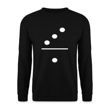 Domino Game Tile 3-1 - Drôle de costume de groupe - Sweat-shirt Unisexe - noir - Devant - Alina (178cm) & Michal (187cm)