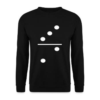 Domino Game Tile 3-2 - Drôle de costume de groupe - Sweat-shirt Unisexe - noir - Devant - Alina (178cm) & Michal (187cm)