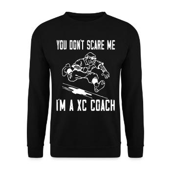 XC running present for men and women - Unisex Sweatshirt - black - Front - Alina (178cm) & Michal (187cm)