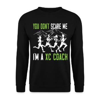 XC running present for men and women - Unisex Pullover - Schwarz - Vorne - Alina (178cm) & Michal (187cm)