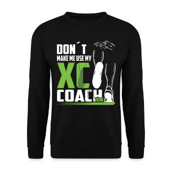 XC running present for men and women - Unisex Pullover - Schwarz - Vorne - Alina (178cm) & Michal (187cm)