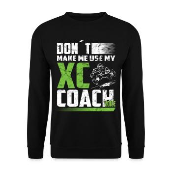 XC running present for men and women - Unisex Sweatshirt - black - Front - Alina (178cm) & Michal (187cm)