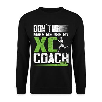 XC running present for men and women - Unisex Pullover - Schwarz - Vorne - Alina (178cm) & Michal (187cm)
