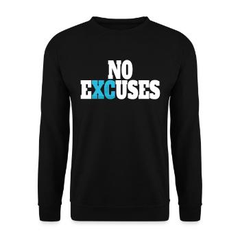 XC running present for men and women - Unisex Sweatshirt - black - Front - Alina (178cm) & Michal (187cm)