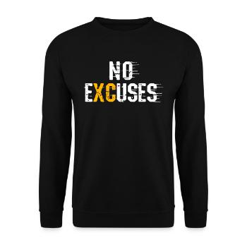 XC running present for men and women - Unisex Sweatshirt - black - Front - Alina (178cm) & Michal (187cm)
