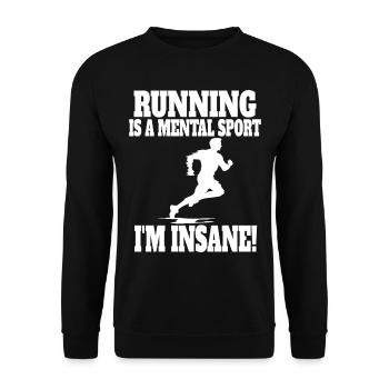 XC running present for men and women - Unisex Sweatshirt - black - Front - Alina (178cm) & Michal (187cm)