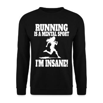 XC running present for men and women - Unisex Pullover - Schwarz - Vorne - Alina (178cm) & Michal (187cm)