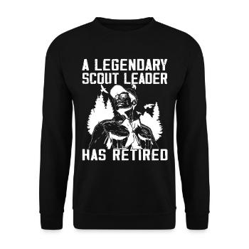 Camping Scoutisme - Drôle de guide scout - Sweat-shirt Unisexe - noir - Devant - Alina (178cm) & Michal (187cm)