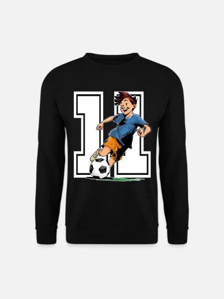 Anniversaire de football - garçon de 11 ans - 11. - Sweat-shirt Unisexe - noir