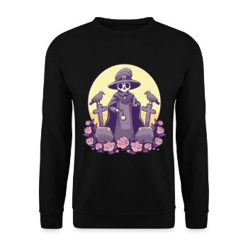 Kawaii Pastel Goth Cute Witchy Death - Sweat-shirt Unisexe - noir - Devant - Alina (178cm) & Michal (187cm)
