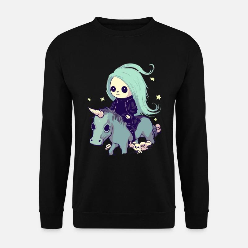 Pastell Goth Kawaii Süßes - Unisex Pullover - Schwarz