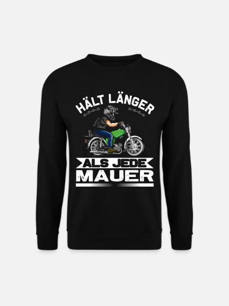 Lustiger Spruch Simsonfahrer S50 S51 Simme Moped - Unisex Pullover - Schwarz