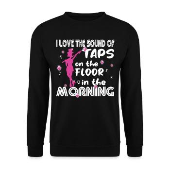 Tap Dance - Clogging Dance - Funny Tap Dancing - Unisex Sweatshirt - black - Front - Alina (178cm) & Michal (187cm)