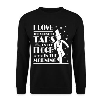 Tap Dance - Clogging Dance - Tap Dancing - Unisex Pullover - Schwarz - Vorne - Alina (178cm) & Michal (187cm)