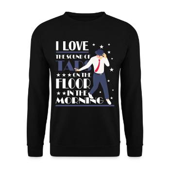 Tap Dance - Tap Dancing Teacher - Unisex Sweatshirt - black - Front - Alina (178cm) & Michal (187cm)