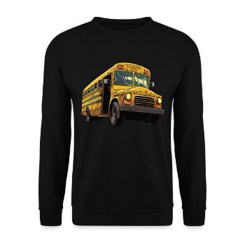 School bus attendant - school bus driver - Unisex Sweatshirt - black - Front - Alina (178cm) & Michal (187cm)