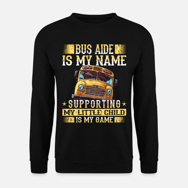Schulbuswärter - Schulbusfahrer - Unisex Pullover - Schwarz
