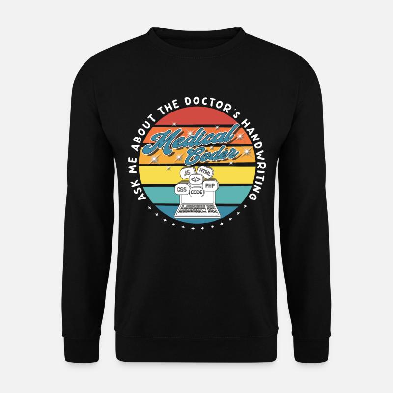 Assistant médical - Codeur médical - Sweat-shirt Unisexe - noir
