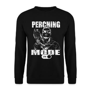 Falconer Peregrine Falcon Vintage Falconry - Unisex Sweatshirt - black - Front - Alina (178cm) & Michal (187cm)