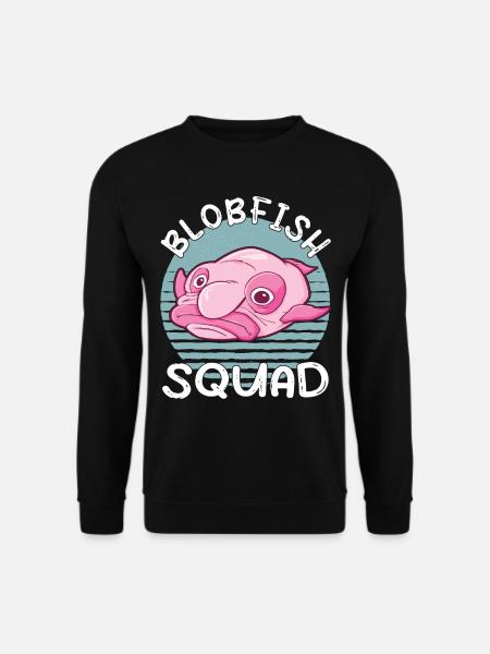 Costume de Blobfish - Visage de poisson Blob laid - - Sweat-shirt Unisexe - noir