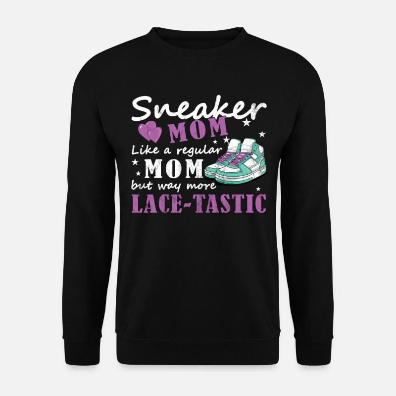 "Sneaker Mom" Lustiger Schuh - Unisex Pullover - Schwarz