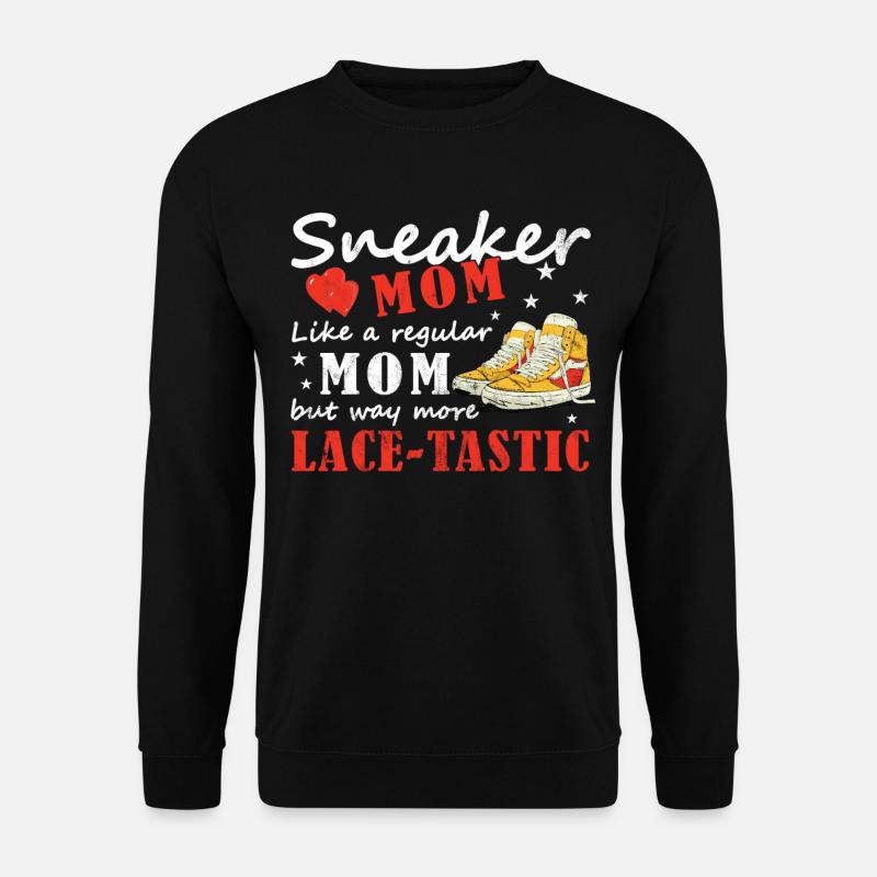 "Sneaker Mom" Funny Shoe - Unisex Sweatshirt - black