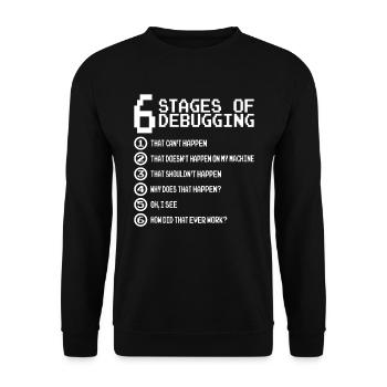 Drôle Lol Nerd Informaticien - Sweat-shirt Unisexe - noir - Devant - Alina (178cm) & Michal (187cm)