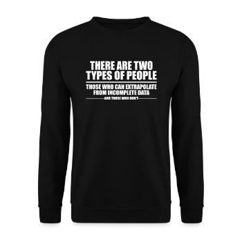Drôle Lol Nerd Informaticien - Sweat-shirt Unisexe - noir - Devant - Alina (178cm) & Michal (187cm)