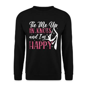 Aerial Silk Akrobatik Circus Aerialist - Unisex Pullover - Schwarz - Vorne - Alina (178cm) & Michal (187cm)
